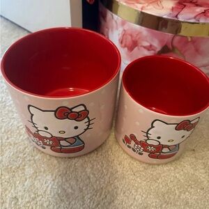 Hello kitty flower pots